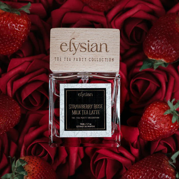 Elysian Strawberry Rose Milk Tea Latte
