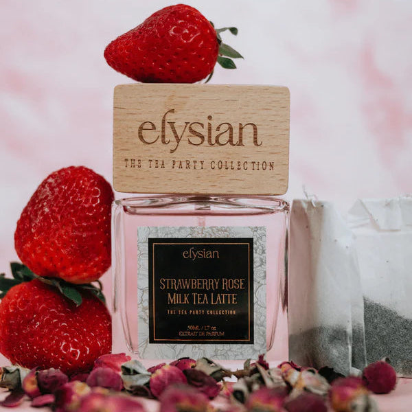 Elysian Strawberry Rose Milk Tea Latte